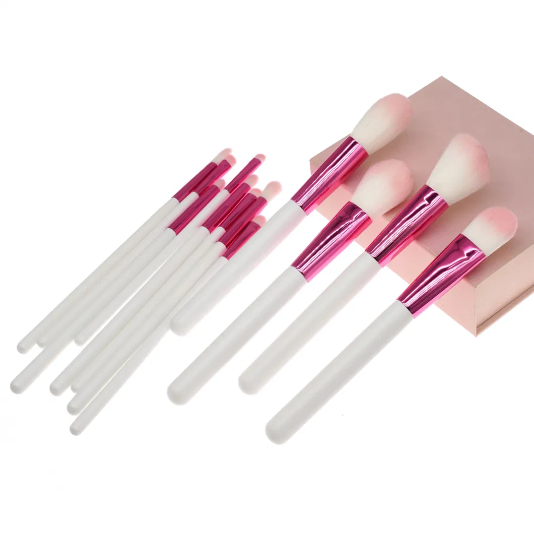 5 Portable Eye Brushes Set Eyebrow Eye Blending Brushes