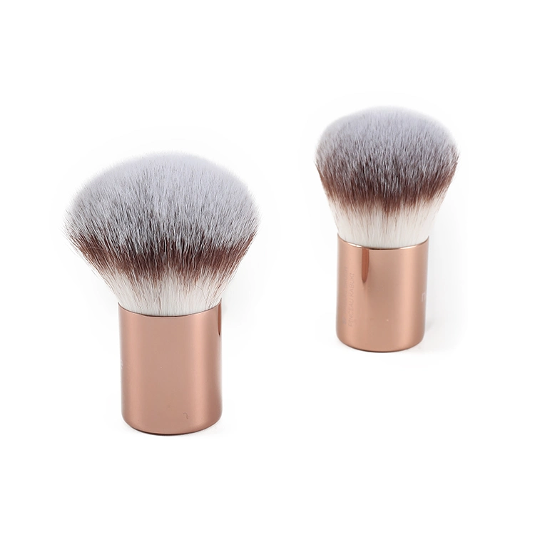 Rose Gold Kabuki Face Brush for Mineral Stippling Makeup Powder Makeup Brush