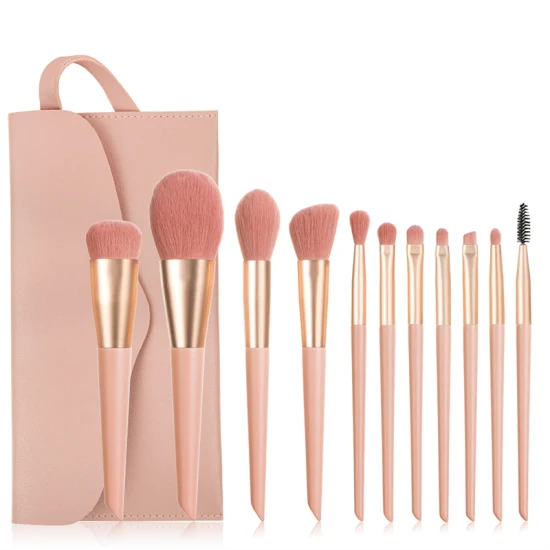 Set di pennelli per trucco cosmetico per occhi, fondotinta premium per sfumare blush, correttore